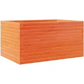 vidaXL Jardinière cire marron 90x60x45,5 cm bois de pin massif
