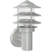 vidaXL Applique murale extérieure argentée acier inoxydable