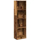 vidaXL Bibliothèque vieux bois 40x24x143 cm bois d'ingénierie