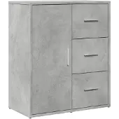 vidaXL Sideboard gris béton 60x31x70 cm Bois composite