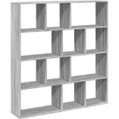 vidaXL Bibliothèque sonoma gris 132x29x141,5 cm bois d'ingénierie