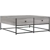 vidaXL Table basse Gris Sonoma 100x99x40 cm Bois composite