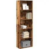 vidaXL Bibliothèque vieux bois 60x30x189 cm bois d'ingénierie