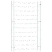 vidaXL Casier à bouteilles pour 72 bouteilles Blanc Métal