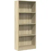 vidaXL Bibliothèque chêne sonoma 60x24x143 cm bois d'ingénierie