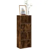 vidaXL Bibliothèque chêne fumé 40x24x102 cm bois d'ingénierie