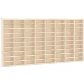vidaXL Vitrine de collection en bois avec 80 compartiments 80 x 4,5 x 40,5 cm
