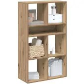 vidaXL Bibliothèque chêne artisanal 66x31x112 cm bois d'ingénierie