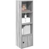vidaXL Bibliothèque sonoma gris 31x24x102 cm bois d'ingénierie