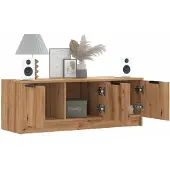 vidaXL Armoire TV Artisan-Chêne 102x35x36,5 cm Bois composite