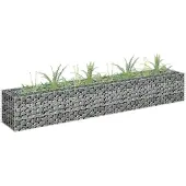 vidaXL Gabion -Pflanzer erhöht 180 x 30 x 30 cm galvanisé Stahl