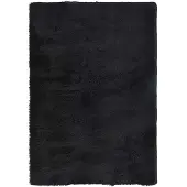 vidaXL Tapis shaggy à poils longs NAVARRA Noir 200x290 cm polyester