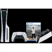 Sony PlayStation 5 Slim Disc Edition + FC 27 + Station de Charge