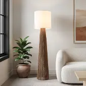 LumenXL Lampadaire Papira avec abat-jour blanc