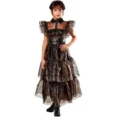 Rubies Déguisement - Wednesday Addams Deluxe Rave'N Dress - - 13-14 ans (158-164) - Costumes