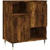 vidaXL Sideboard chêne fumé 60x35x70 cm bois composite