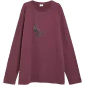 s.Oliver T-Shirt taupe / bordeaux / noir