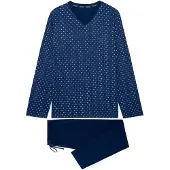 Hom Pyjama long ' Bo ' bleu marine