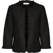 Cream Blazer 'Mellie' noir