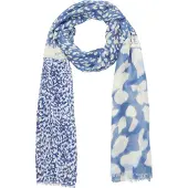 s.Oliver Écharpe crème / azur / bleu foncé
