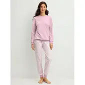 Calida Pyjama 'Flower Nights' lilas