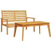 vidaXL Ensemble de canapés de jardin en bois massif d'acacia