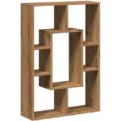 vidaXL Bibliothèque chêne artisanal 63x20x90 cm bois d'ingénierie