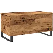 vidaXL Table basse imitation vieux bois 90x44,5x45 cm Bois composite
