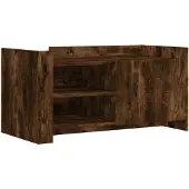 vidaXL Table basse chêne fumé 100x50x50 cm bois composite