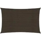 vidaXL Voile d'ombrage 160 g/m² Marron 4x7 m PEHD