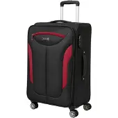 Solier Valise cabine , 25 litres, trolley, 4 roulettes, extensible