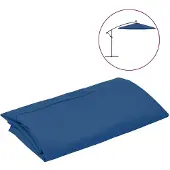 vidaXL Housse de rechange pour parasol azur 300 cm