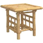 vidaXL Table d'appoint 45x45x45 cm bambou