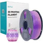 SUNLU Filament PLA Rainbow, 1,75 mm, 1 kg - Couleur : Transparent Rainbow 03