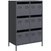 vidaXL Highboard Anthracite 68x39x101,5 cm Acier