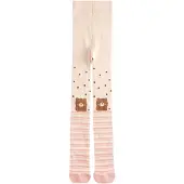 Next Collant 'Rich Bear Character' crème / marron / rose