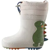 Next Bottes en caoutchouc 'Cuff Welly' gris / vert / rouge / blanc