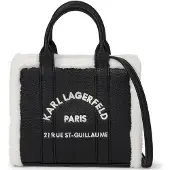 Karl Lagerfeld Sacs à main 'Rue St-Guillaume' noir / blanc cassé