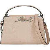 Karl Lagerfeld Sacs à main 'Sac Bandoulière Signature Mini Croco Cuir Rose Nude' rose