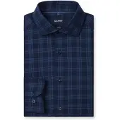 Olymp Smart Business Chemise Carreaux Bleu marine