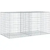 vidaXL Gabion avec couvercle 200x100x100 cm Fer galvanisé