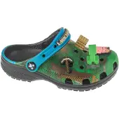Crocs Chaussures ouvertes 'Minecraft' bleu clair / marron / vert / blanc cassé