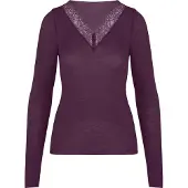 Hunkemoller Chemise de nuit 'V-neck with Cashmere' violet