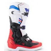 Alpinestars Bottes Tech 3 White Bright Red Dark Blue