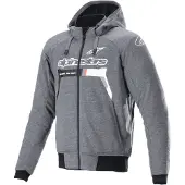 Alpinestars Chrome Ignition Moto Sweat À Capuche Gris/Noir/Blanc L hommes