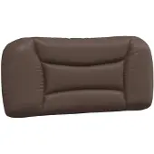 vidaXL Coussin de tête de lit Marron 90 cm similicuir