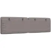 vidaXL Coussin de tête de lit Taupe 180 cm Tissu