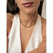 Hey Happiness Chaîne 'Textured Link Choker' or
