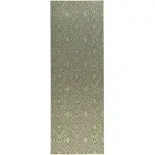 Studio Clarice Tapis de couloir – Hidde 3D Diamond Vert | 80x180cm | Blanc | Tapis de couloir | Tapis