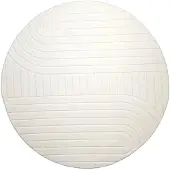 FRAAI Tapis scandinave rond | Charm Arches Blanc | Ø 230cm | Blanc | Rond | Tapis